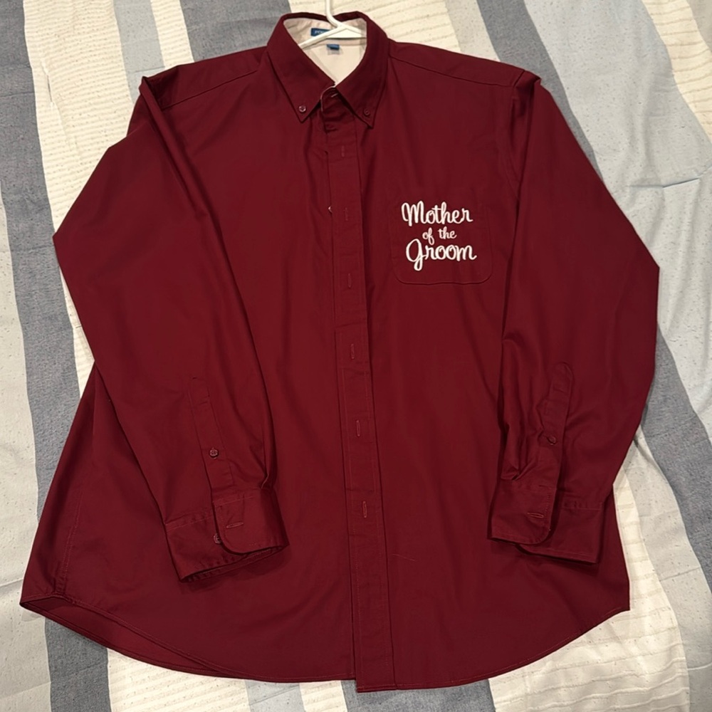 Port Authority Size Large Button Down Long Sleeve Shirt